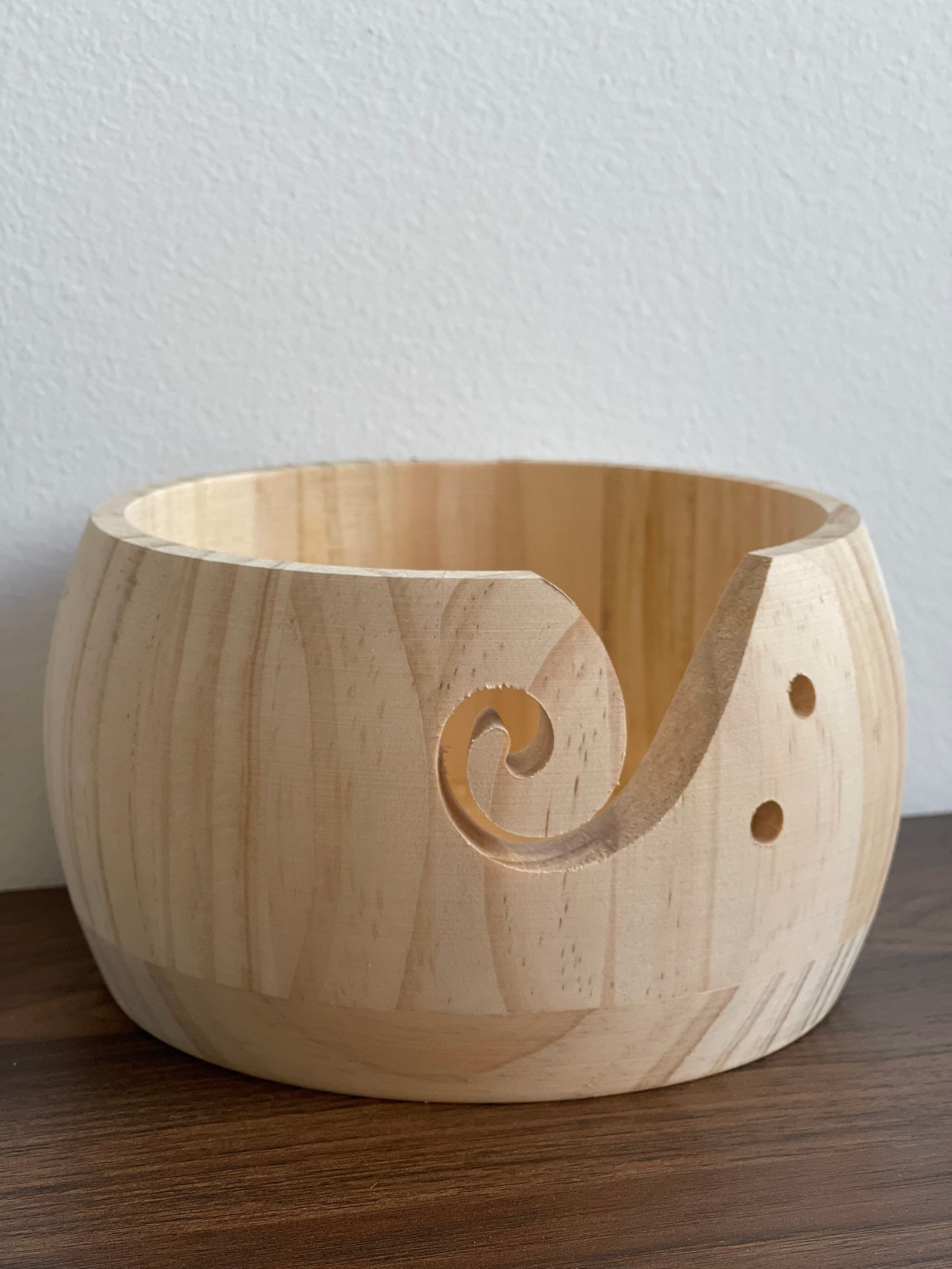Unfinished Pine Wood Wood Yarn Bowl – CRAFT BOUTIQUE